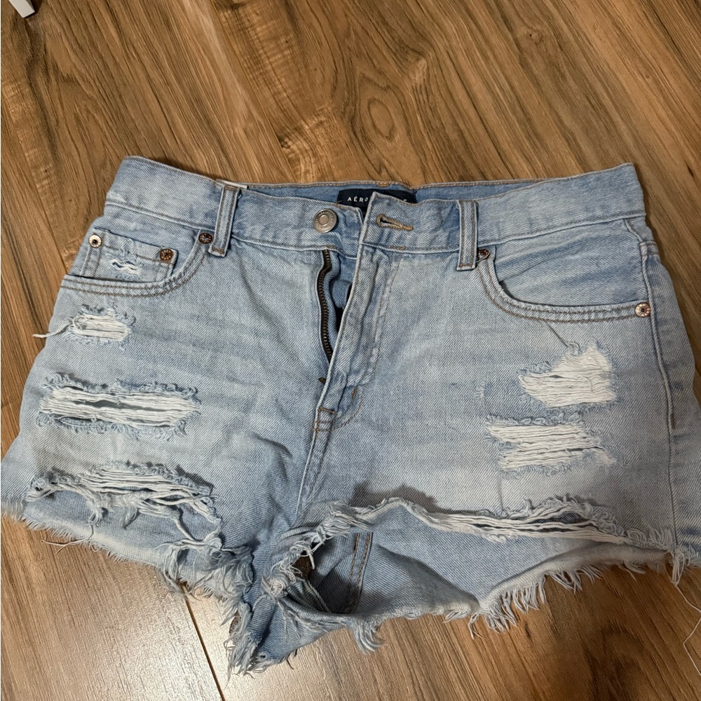 AERO Distressed Vintage High Rise Shorts